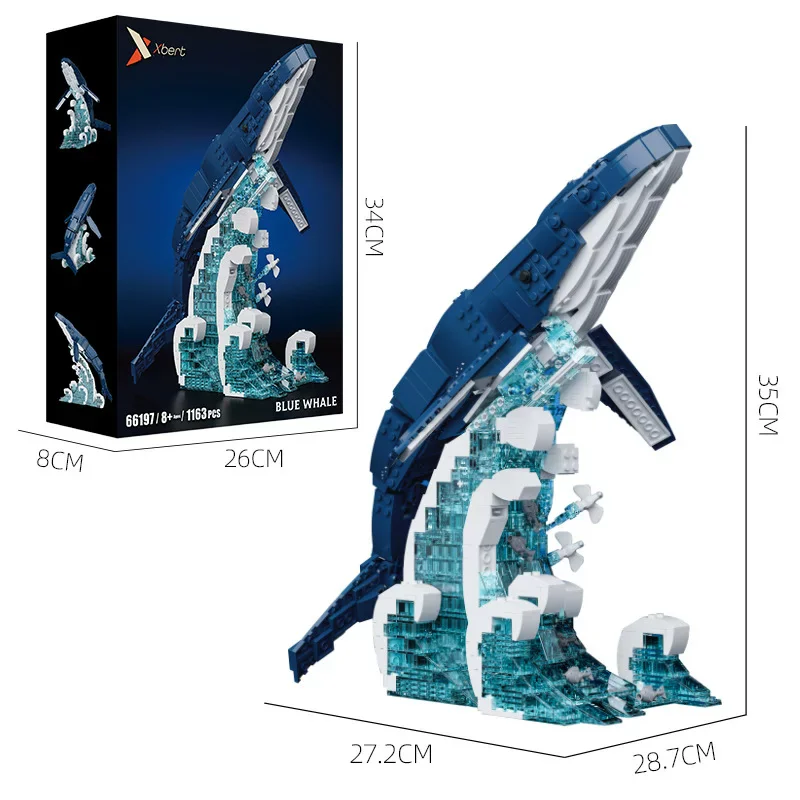Deep Sea Blue Whale Building Blocks Models Creative Decorations Room Animal Decor Construction Toys Set Kids Birthday Gifts
Deep Sea Blue Whale Building Blocks Models Creative Decorations Room Animal Decor Construction Toys Set Kids Birthday Gifts