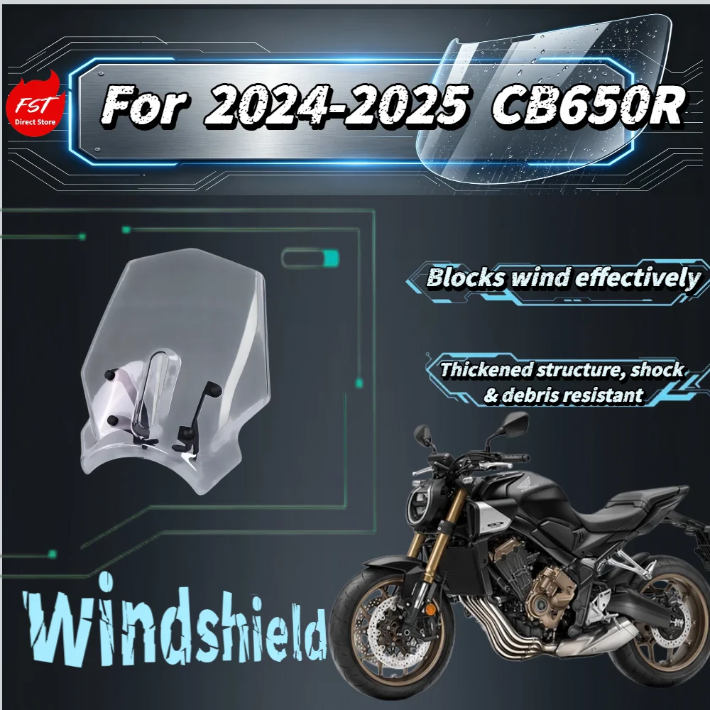 For CB650R 2024-2025 Racing Style Heightened Front Windshield Wind Deflector Instrument Fairing Wind Shield Accessories
For CB650R 2024-2025 Racing Style Heightened Front Windshield Wind Deflector Instrument Fairing Wind Shield Accessories