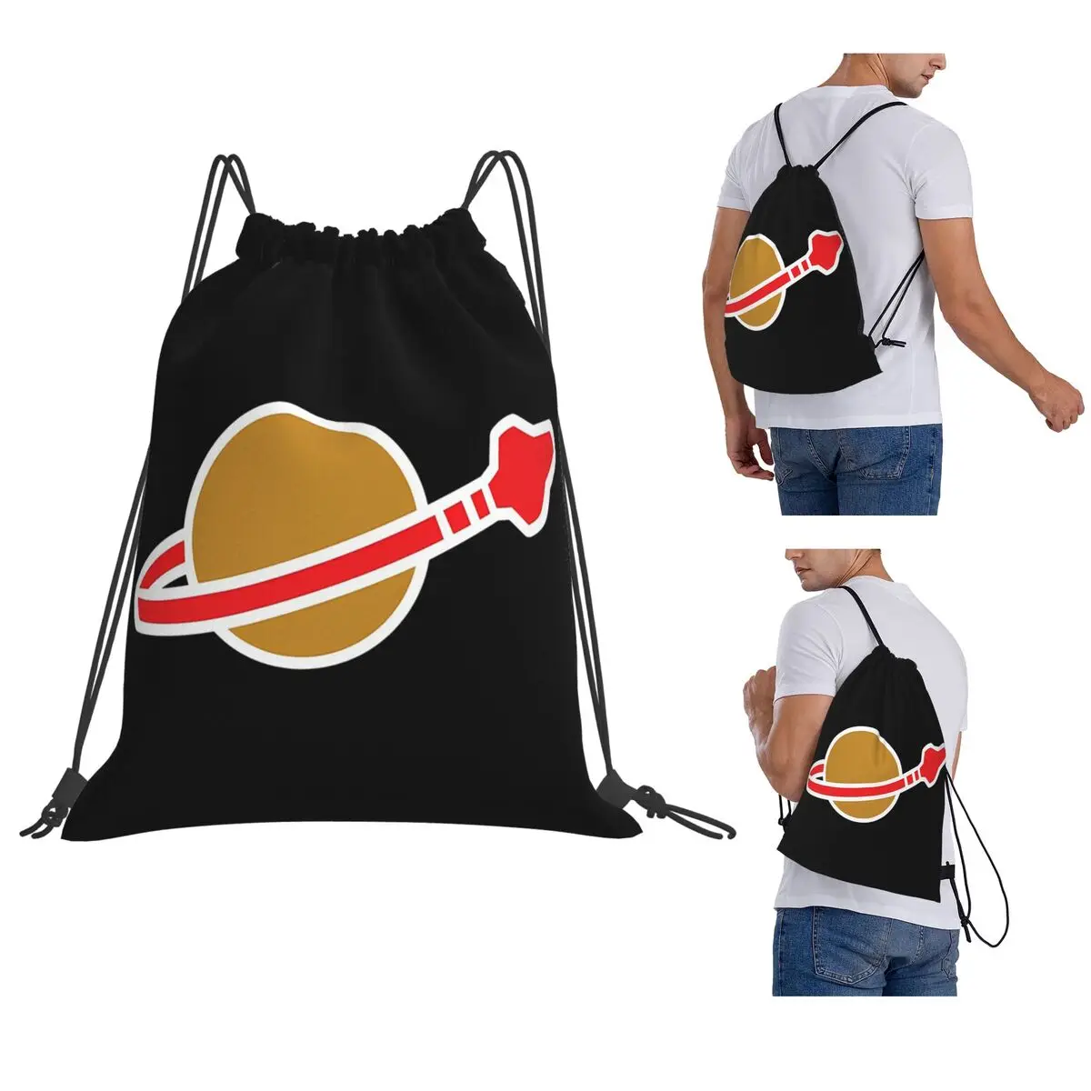 Classic Space Logo Backpacks Fashion Drawstring Bundle Pocket Sports Bag Book Bags for Travel School
Classic Space Logo Backpacks Fashion Drawstring Bundle Pocket Sports Bag Book Bags for Travel School