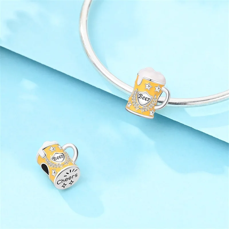 New 925 Sterling Silver Carnival Beer Glass Charms Beads For Women Fit Original Bracelet DIY Birthday Party Jewelry Gifts
New 925 Sterling Silver Carnival Beer Glass Charms Beads For Women Fit Original Bracelet DIY Birthday Party Jewelry Gifts