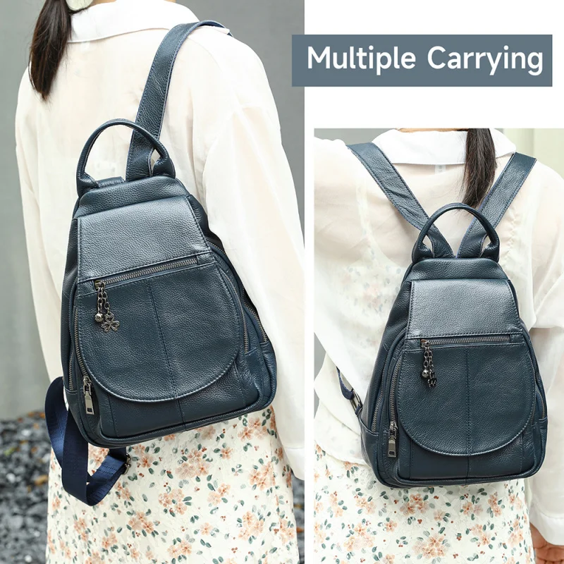 Best-selling genuine leather women's versatile trendy mommy bag, multifunctional backpack, simple and portable small backpack fo
Best-selling genuine leather women's versatile trendy mommy bag, multifunctional backpack, simple and portable small backpack fo