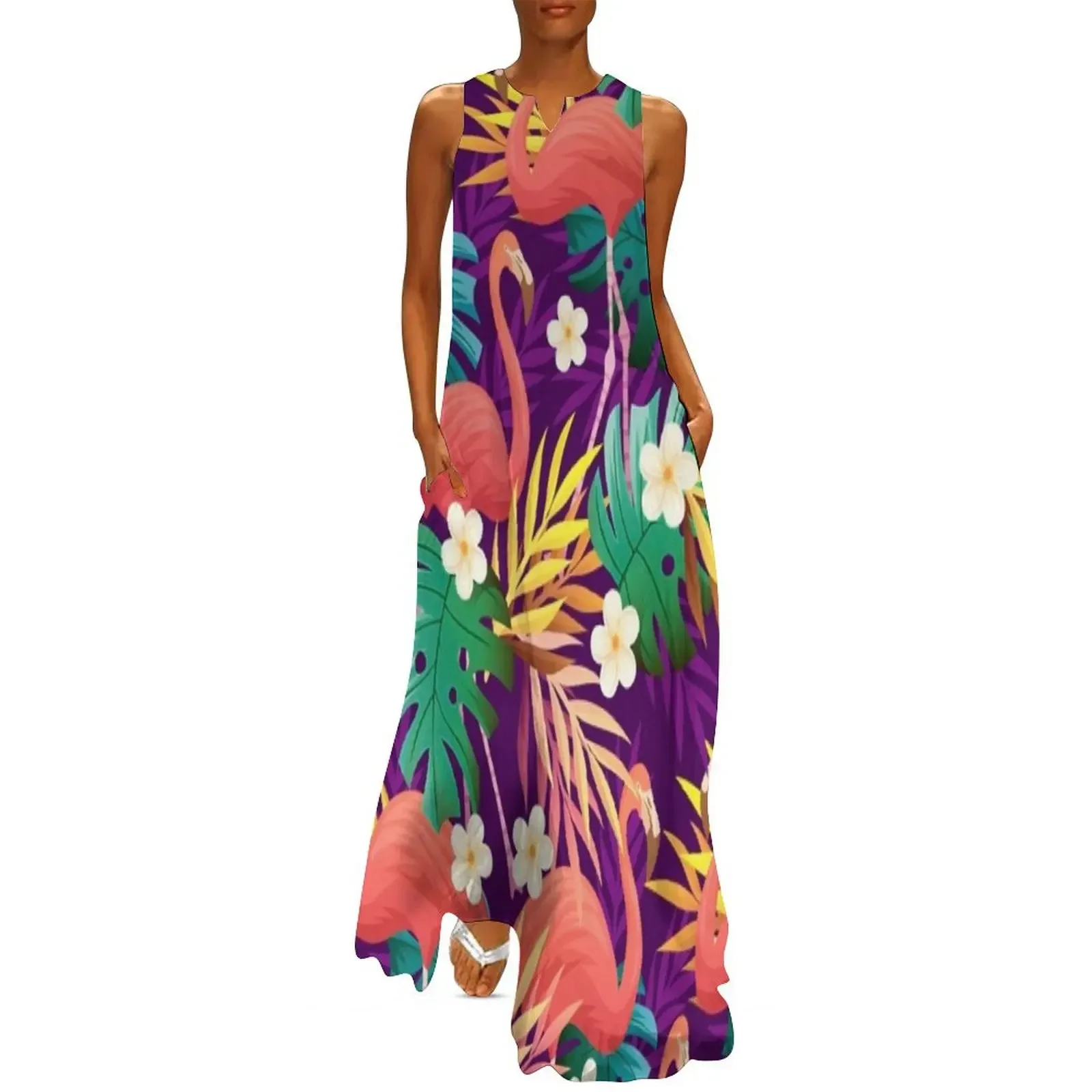 Motif Flamant Rose Long Dress summer outfits for women 2025 Aesthetic clothing Clothing Dress
Motif Flamant Rose Long Dress summer outfits for women 2025 Aesthetic clothing Clothing Dress