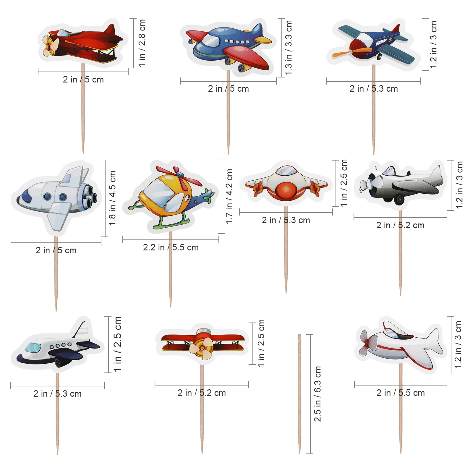 10 Pcs Transportation Cupcake Toppers Birthday Decorations Airplane Picks Travel Toy Cakes
10 Pcs Transportation Cupcake Toppers Birthday Decorations Airplane Picks Travel Toy Cakes
