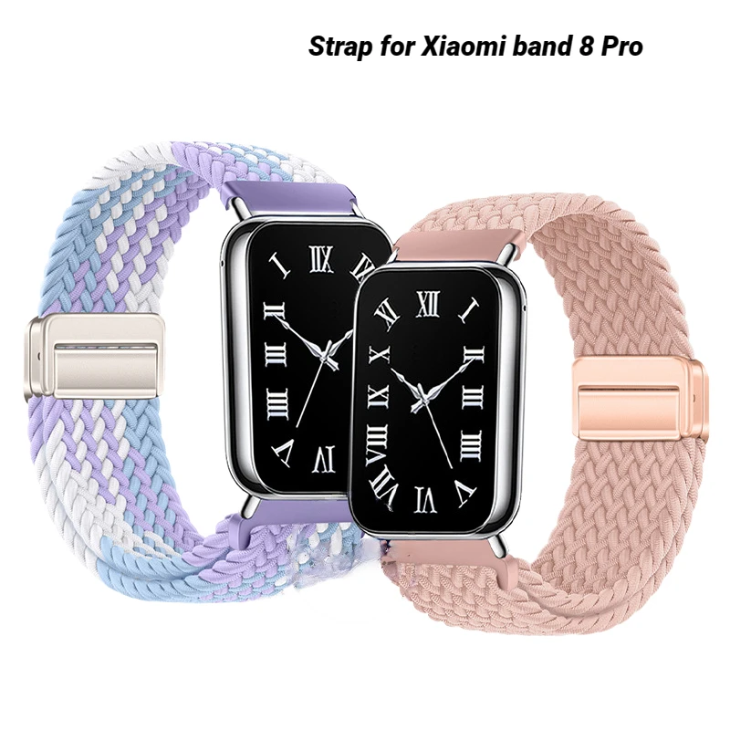 Ремешок нейлоновый для Xiaomi band 8 Pro, магнитный спортивный браслет для Mi band 8 pro, для мужчин и женщин, умные часы
Ремешок нейлоновый для Xiaomi band 8 Pro, магнитный спортивный браслет для Mi band 8 pro, для мужчин и женщин, умные часы