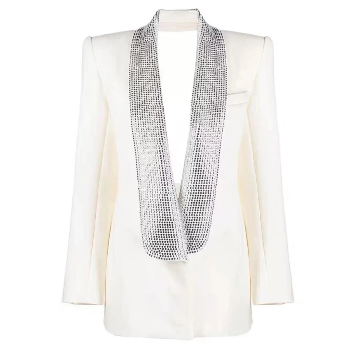 S-XXL High Quality Fashion New Blue Fruit Neck Rhinestone Hollow Open Back Sexy Senior Long Sleeve Long Women's Suit Coat Blazer
S-XXL High Quality Fashion New Blue Fruit Neck Rhinestone Hollow Open Back Sexy Senior Long Sleeve Long Women's Suit Coat Blazer