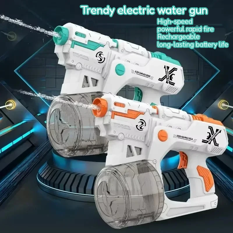 Automatic Electric Water Gun with Rechargeable Battery High Capacity Blaster Toy for Kids Outdoor Summer Beach Water Battle
Automatic Electric Water Gun with Rechargeable Battery High Capacity Blaster Toy for Kids Outdoor Summer Beach Water Battle