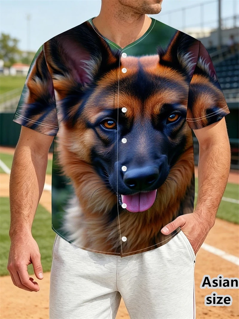 Funny Pet Dogs Printed Baseball Shirt For Men Oversized Cartoon Dogs Print Short Sleeve Baseball Jersey Fashion Men's Shirts
Funny Pet Dogs Printed Baseball Shirt For Men Oversized Cartoon Dogs Print Short Sleeve Baseball Jersey Fashion Men's Shirts