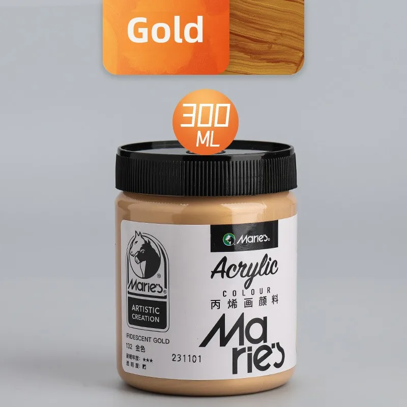 Acrylic Pigment Canned 300ml Art Painting Professional Supplies Student Painting Color Pigment Gold Silver
Acrylic Pigment Canned 300ml Art Painting Professional Supplies Student Painting Color Pigment Gold Silver