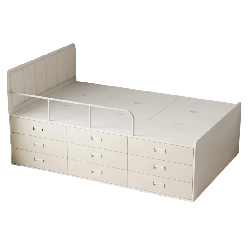 Small apartment tatami high box bed 1.2 meters single storage drawer bed storage with guardrail space saving half high bed
Small apartment tatami high box bed 1.2 meters single storage drawer bed storage with guardrail space saving half high bed