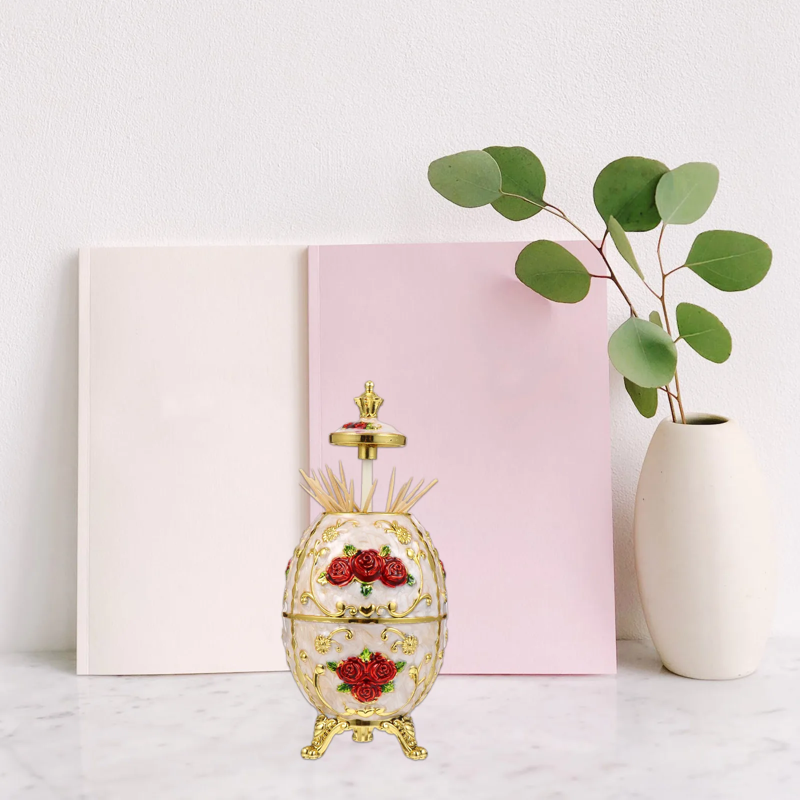 Crown Rose Toothpick Holder Vintage Alloy Dispenser Case Portable Lightweight Kitchen Bar Accessories Retro Decor Travel
Crown Rose Toothpick Holder Vintage Alloy Dispenser Case Portable Lightweight Kitchen Bar Accessories Retro Decor Travel