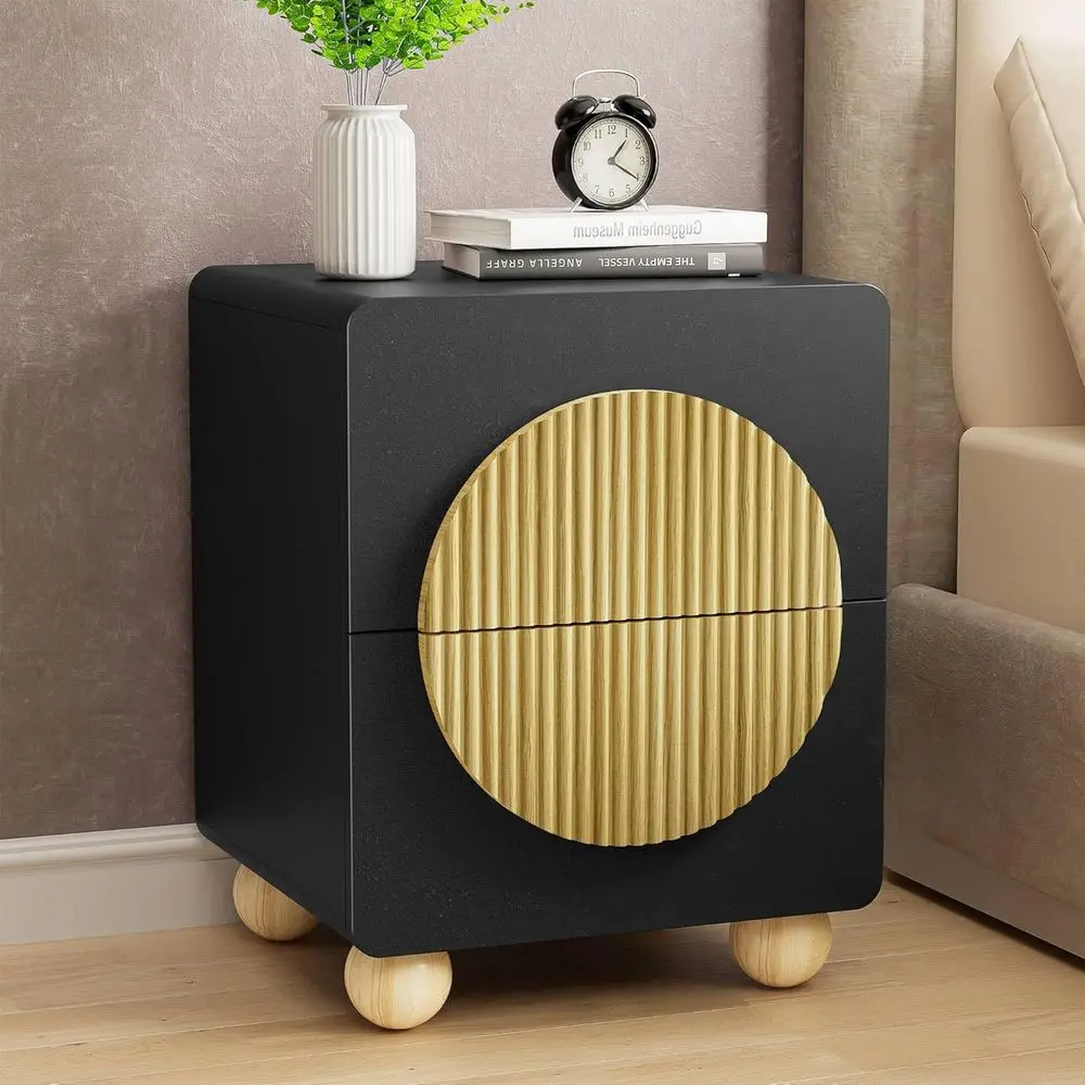 23 Modern Nightstand with Wooden Legs, Round Handle, Storage for Bedroom or Living Room
23 Modern Nightstand with Wooden Legs, Round Handle, Storage for Bedroom or Living Room