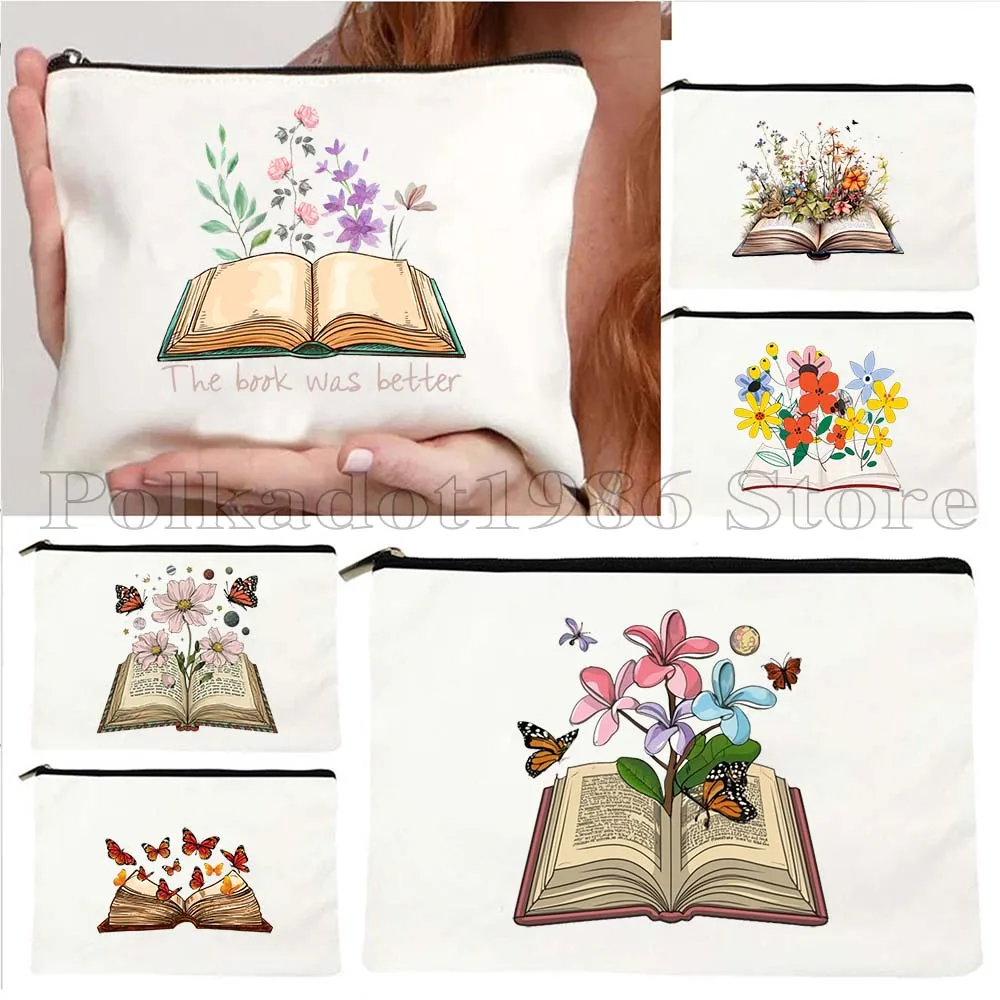 Aesthetic Butterflies Flowers Growing From Book Floral Watercolor Open Book Books Gifts Cosmetic Makeup Bag Pencil Case Pouch
Aesthetic Butterflies Flowers Growing From Book Floral Watercolor Open Book Books Gifts Cosmetic Makeup Bag Pencil Case Pouch