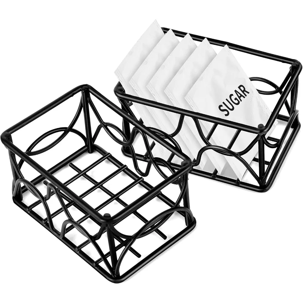 2 Pieces Black Metal Sugar Packet Holder Tea Bag Organizer Sugar Caddy Holder Small Sugar Container Coffee Creamer Holder Tea Bag Caddy Holder for Coffee Bar Kitchen Home
2 Pieces Black Metal Sugar Packet Holder Tea Bag Organizer Sugar Caddy Holder Small Sugar Container Coffee Creamer Holder Tea Bag Caddy Holder for Coffee Bar Kitchen Home