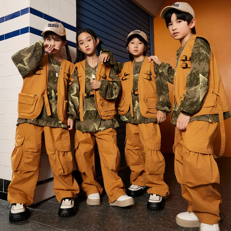 Kids Leopard Print Short Sleeve Shirt Set Boys Street Wear Hip Hop Overalls Vest Sets Girls Performance Clothing
Kids Leopard Print Short Sleeve Shirt Set Boys Street Wear Hip Hop Overalls Vest Sets Girls Performance Clothing