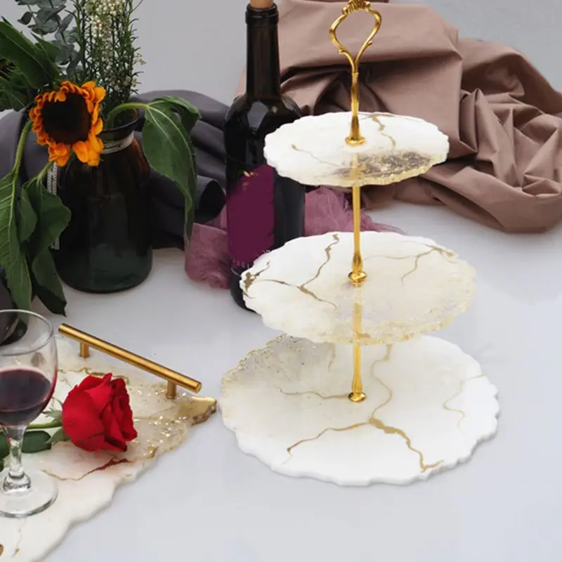 3layers Fruit Tray DIY Mold Tea Tray Silicone Mold Tray Coaster Resin Mold Serving Board Plate Crystal Epoxy Resin Mould
3layers Fruit Tray DIY Mold Tea Tray Silicone Mold Tray Coaster Resin Mold Serving Board Plate Crystal Epoxy Resin Mould