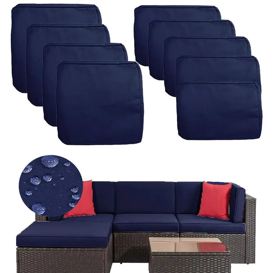 Cushion Covers Replacement Outdoor Cushion Slipcovers Waterproof for Outdoor Furniture, 9Pcs Patio Seat Cushions Replacement Cov
Cushion Covers Replacement Outdoor Cushion Slipcovers Waterproof for Outdoor Furniture, 9Pcs Patio Seat Cushions Replacement Cov