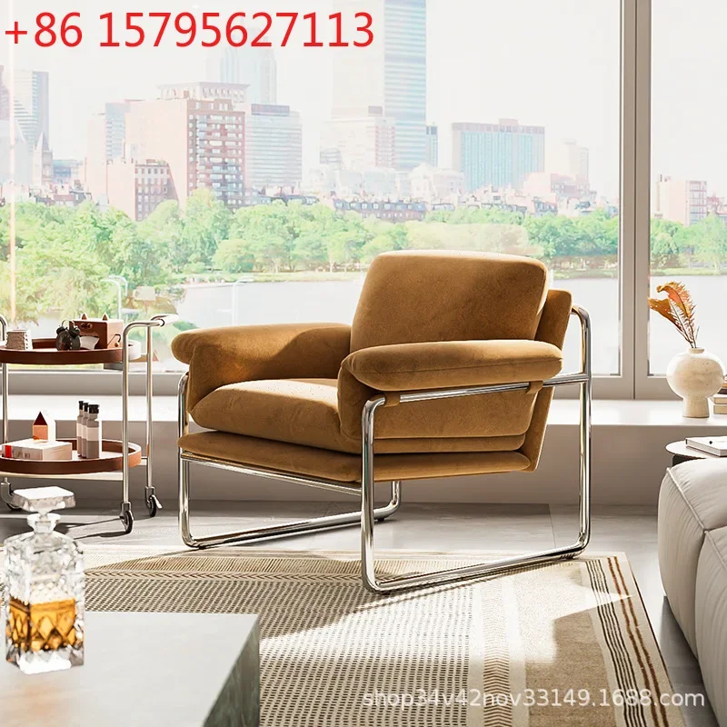 Single Lounge Chair Italian Minimalist Light Luxury Club Metal Negotiation Sofa Chair
Single Lounge Chair Italian Minimalist Light Luxury Club Metal Negotiation Sofa Chair