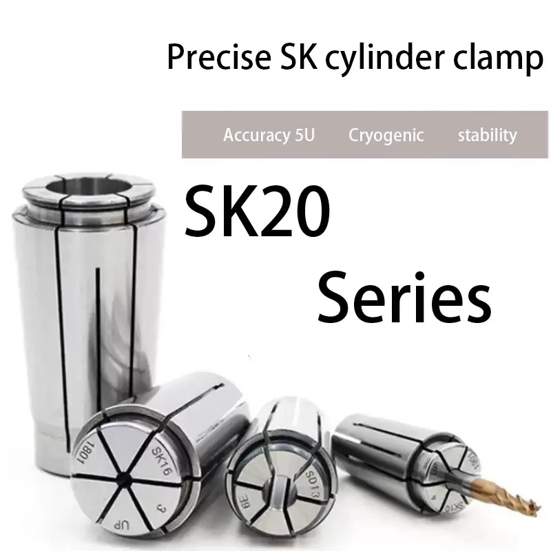 Sk High-Speed Collet Chuck Sk-20 High-Precision and High-Grade Cryogenic Treatment, Locking Nozzle and Elastic Chuck
Sk High-Speed Collet Chuck Sk-20 High-Precision and High-Grade Cryogenic Treatment, Locking Nozzle and Elastic Chuck