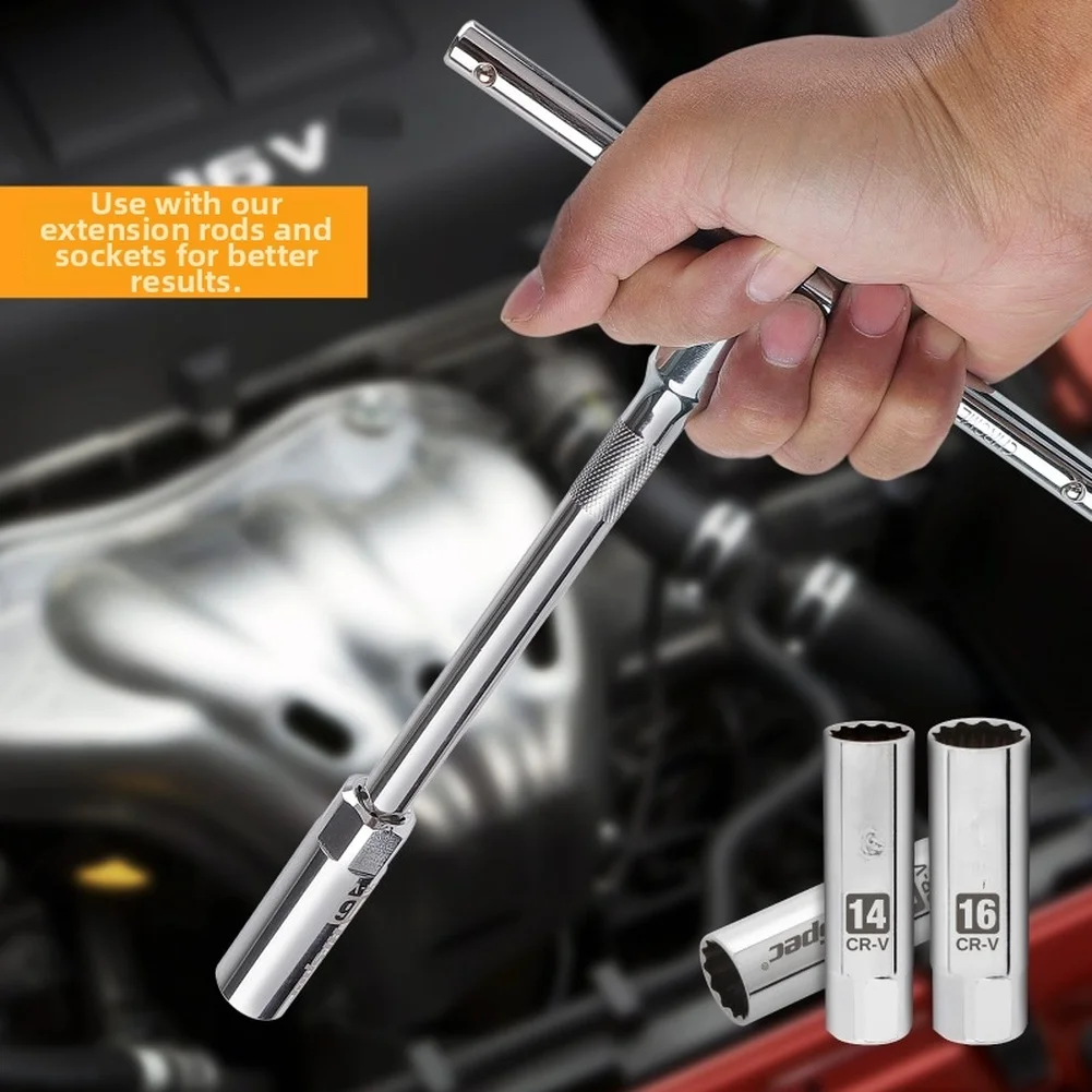 1pc 1/4" 3/8" 1/2" Drive Socket Wrench Extension Sliding T Bar Sliding Handle Socket Wrench Sliding Extension Bar Hand Tool
1pc 1/4" 3/8" 1/2" Drive Socket Wrench Extension Sliding T Bar Sliding Handle Socket Wrench Sliding Extension Bar Hand Tool