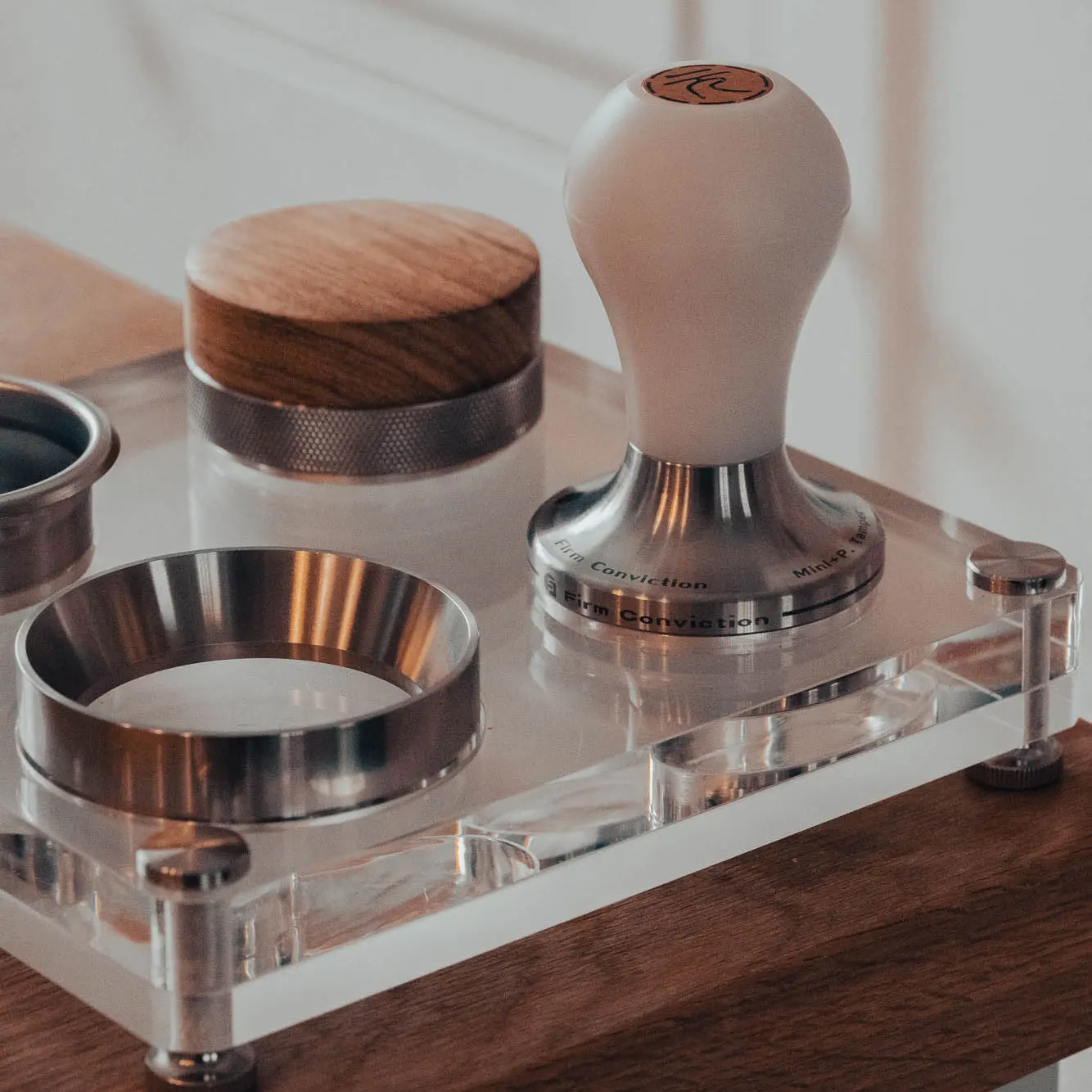 Coffee equipment bracket, powder pressing hammer cloth powder holder, filling storage seat
Coffee equipment bracket, powder pressing hammer cloth powder holder, filling storage seat