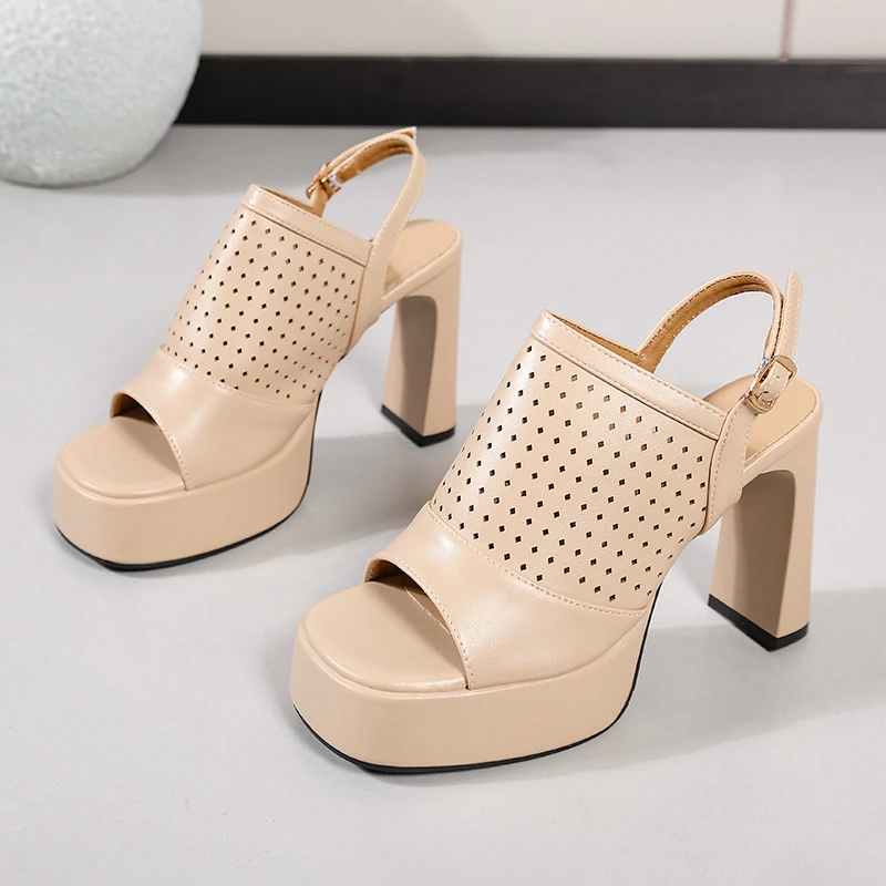 French Temperament Hollow Sandals Women's 2026 Spring and Summer New Breathable Platform High Heels
French Temperament Hollow Sandals Women's 2026 Spring and Summer New Breathable Platform High Heels