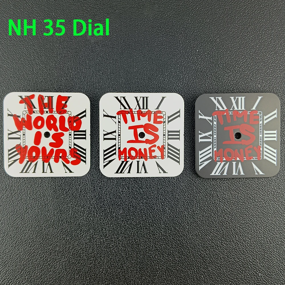 NH35 dial square dial watch dial Roman numerals men's watch dial suitable for NH35 movement watch accessories
NH35 dial square dial watch dial Roman numerals men's watch dial suitable for NH35 movement watch accessories