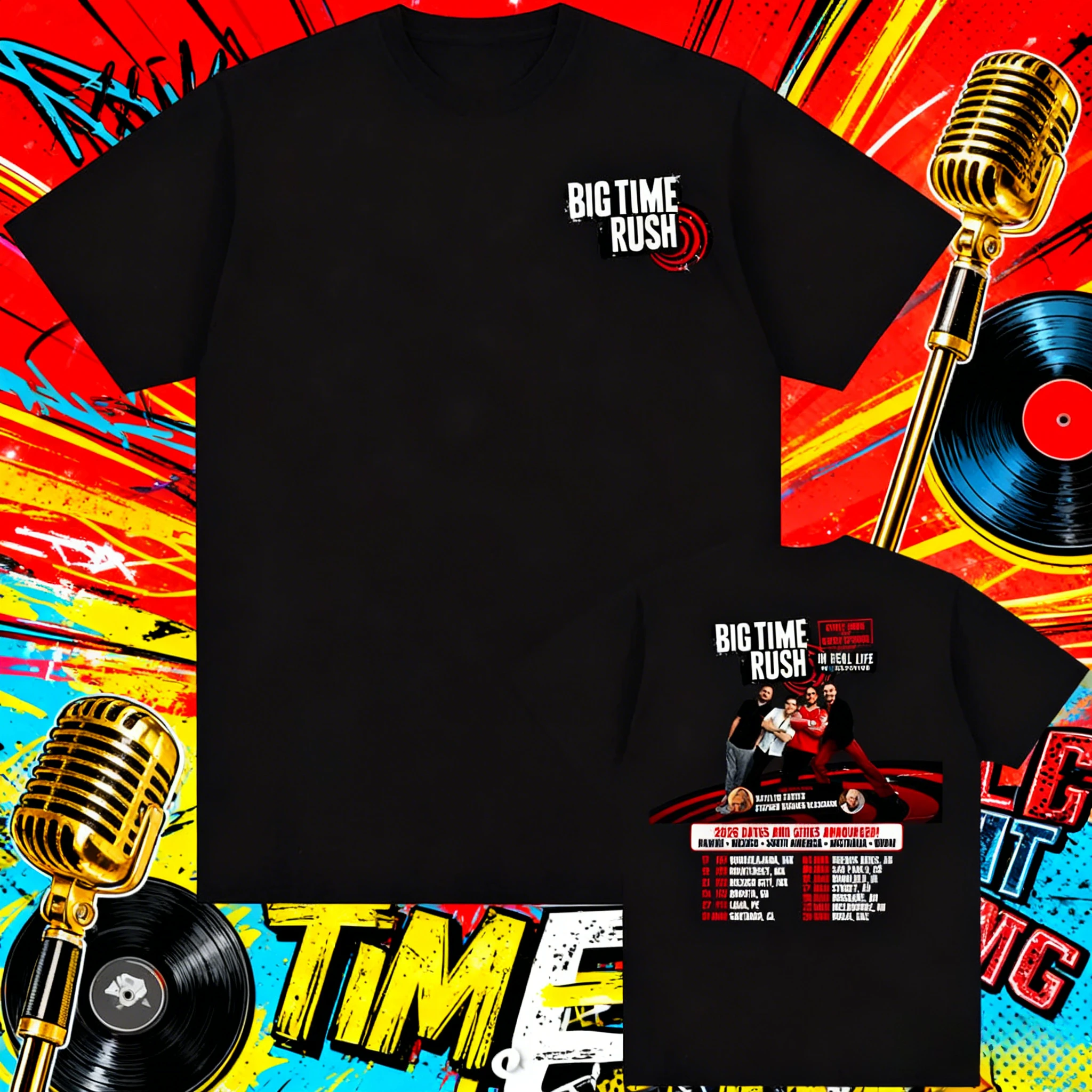 BTR Real Life 2025-26, летняя футболка World Tour, футболка Rock Big Time Rush Band, мужская хлопковая уличная футболка с короткими рукавами
BTR Real Life 2025-26, летняя футболка World Tour, футболка Rock Big Time Rush Band, мужская хлопковая уличная футболка с короткими рукавами