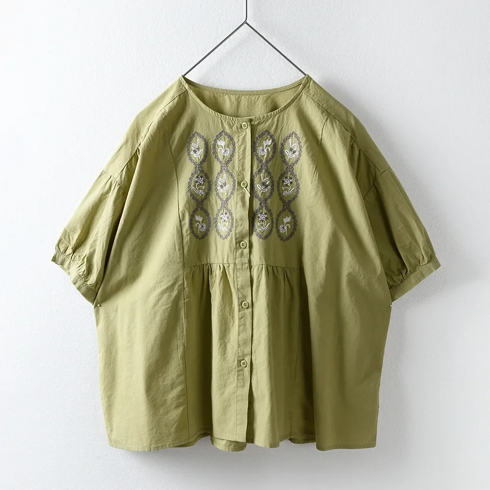 Summer Cotton Embroidery Boho Chic Short Sleeve Blouse Sweet Bohemian Gypsy Hippie Ibiza Loose Fit Single Breasted Shirt Top
Summer Cotton Embroidery Boho Chic Short Sleeve Blouse Sweet Bohemian Gypsy Hippie Ibiza Loose Fit Single Breasted Shirt Top