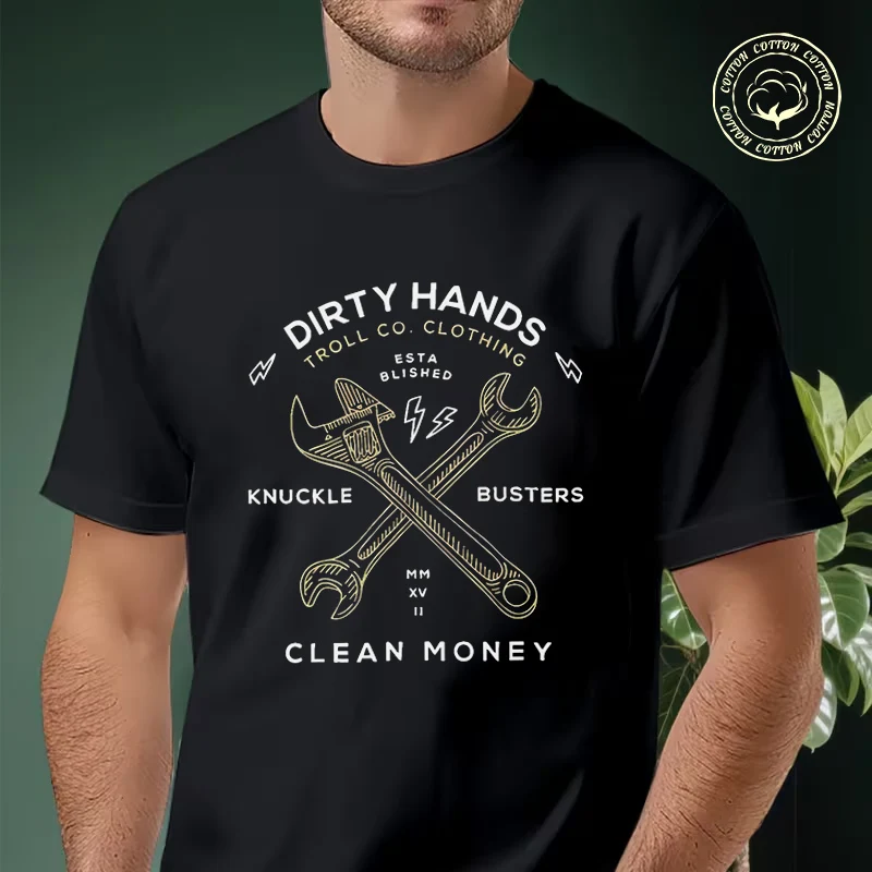 Dirty Hands Clean Money Daily Print Motorcycle T-Shirt Men Hip Hop Streetwear Unisex Casual Fashionable Short Sleeve Tops Tee
Dirty Hands Clean Money Daily Print Motorcycle T-Shirt Men Hip Hop Streetwear Unisex Casual Fashionable Short Sleeve Tops Tee