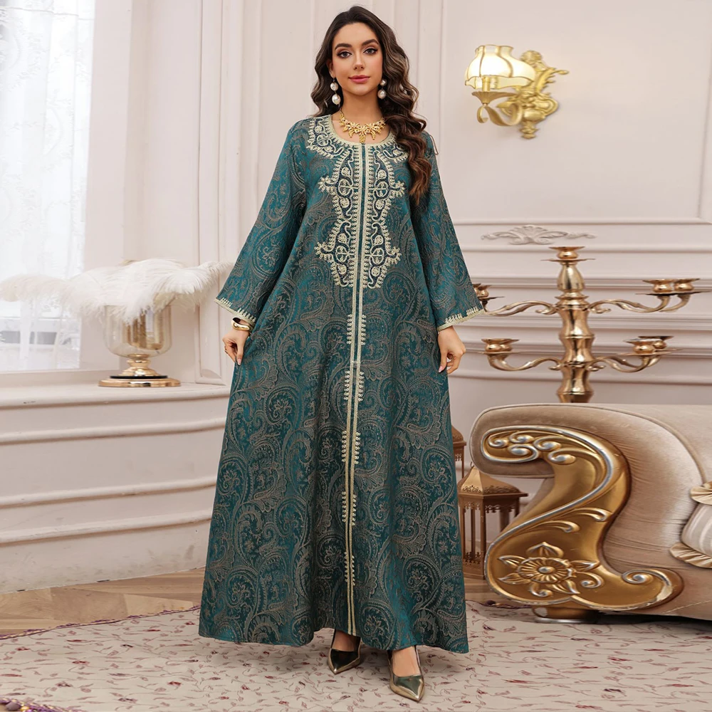 Eid Embroidery Abaya Dubai Kaftan Eid Djellaba Beaded Jalabiya Women Muslim Party Dress Turkey Kebaya Caftan Marocain Femme Robe
Eid Embroidery Abaya Dubai Kaftan Eid Djellaba Beaded Jalabiya Women Muslim Party Dress Turkey Kebaya Caftan Marocain Femme Robe