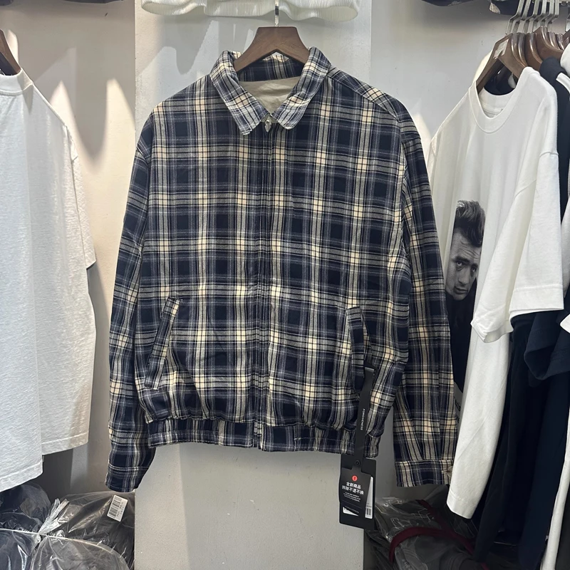 Plaid Double Wear Zipper Lapel Jacket Casual Winter Autumn Clothes Men Women High Quality Vintage Loose Trendy Jackets Coat
Plaid Double Wear Zipper Lapel Jacket Casual Winter Autumn Clothes Men Women High Quality Vintage Loose Trendy Jackets Coat