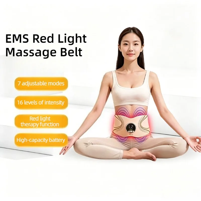 EMS Red Light Massage Belt Multifunctional Portable Heating Personal Waist Massage Equipment Professional Muscle Massager
EMS Red Light Massage Belt Multifunctional Portable Heating Personal Waist Massage Equipment Professional Muscle Massager