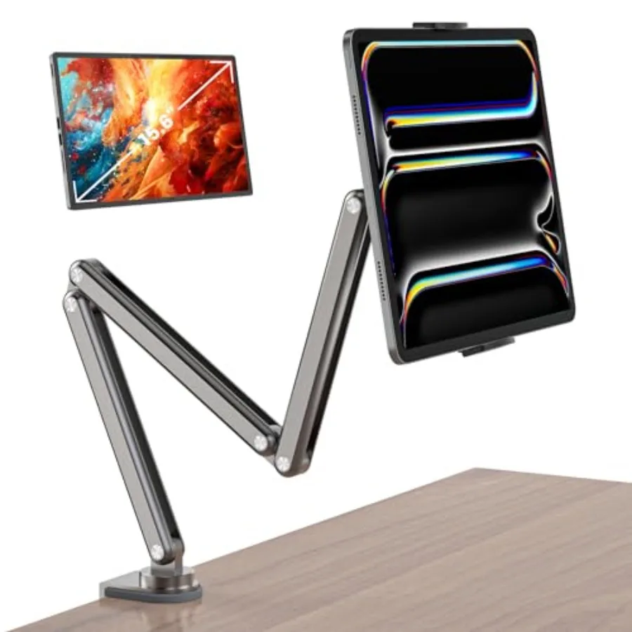 Tablet Stand for Desk Aluminum Alloy Foldable Tablet Arm Mount Holder Compatible with iPad 10/9th iPad 13/12.9/11" M3 M4 M5 Pro
Tablet Stand for Desk Aluminum Alloy Foldable Tablet Arm Mount Holder Compatible with iPad 10/9th iPad 13/12.9/11" M3 M4 M5 Pro