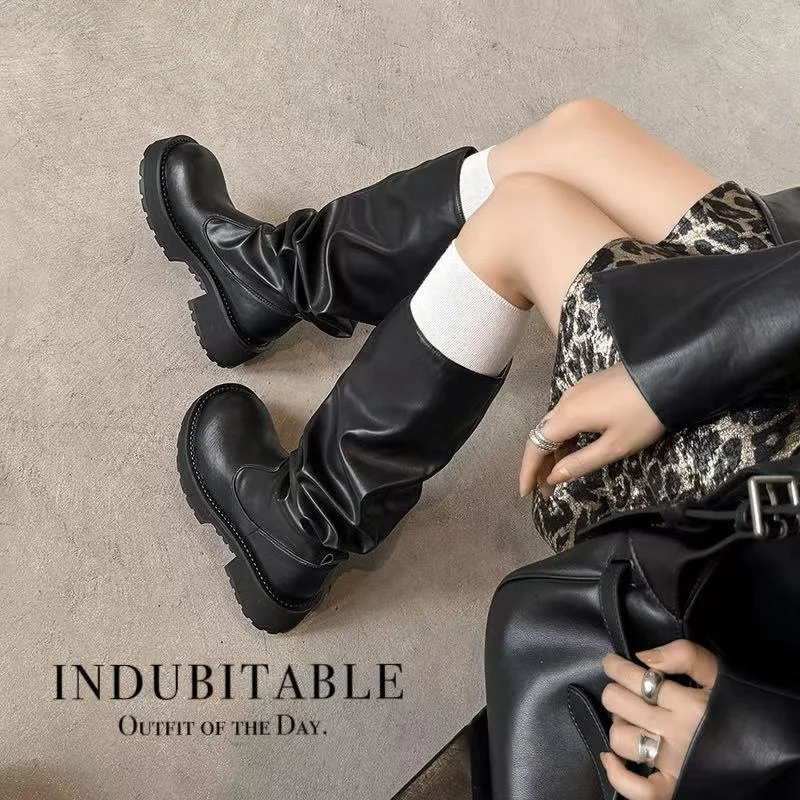 2026 new autumn winter women knee-high boots 22-25cm cowhide+Elastic Lycra thick heel long boots stacked platform boots
2026 new autumn winter women knee-high boots 22-25cm cowhide+Elastic Lycra thick heel long boots stacked platform boots