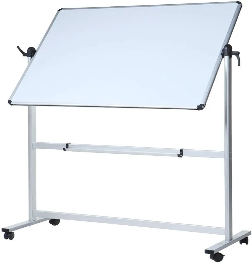 Double-Sided Magnetic Mobile Whiteboard, 48x36 Inches with Aluminium Frame and Stand
Double-Sided Magnetic Mobile Whiteboard, 48x36 Inches with Aluminium Frame and Stand