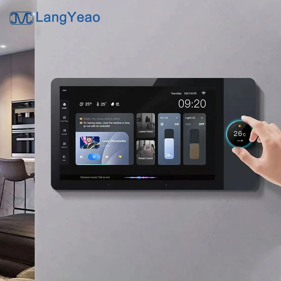 Smart System WiFi Multi-function Music Host 6/7/8/10/12 Inch Touch Screen Zigbee Gateway BLE Wall Central Control