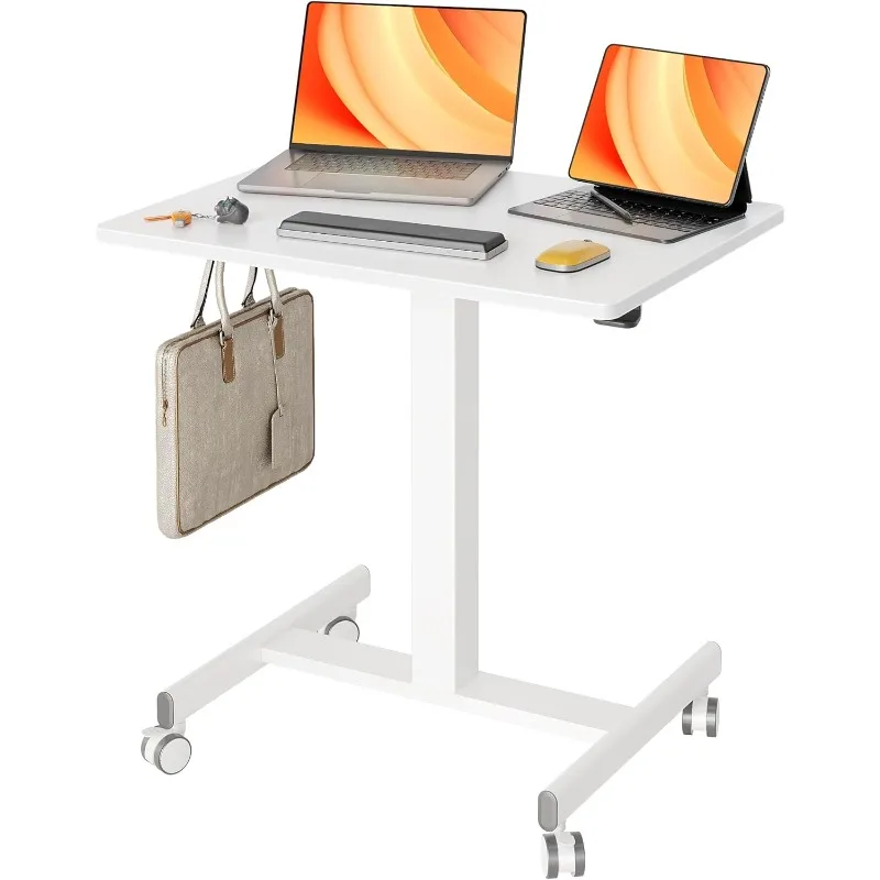 home.Mobile Standing Desk, Small Rolling Standing Desk, Mobile Laptop Desk for Home Office with Hook, White
home.Mobile Standing Desk, Small Rolling Standing Desk, Mobile Laptop Desk for Home Office with Hook, White