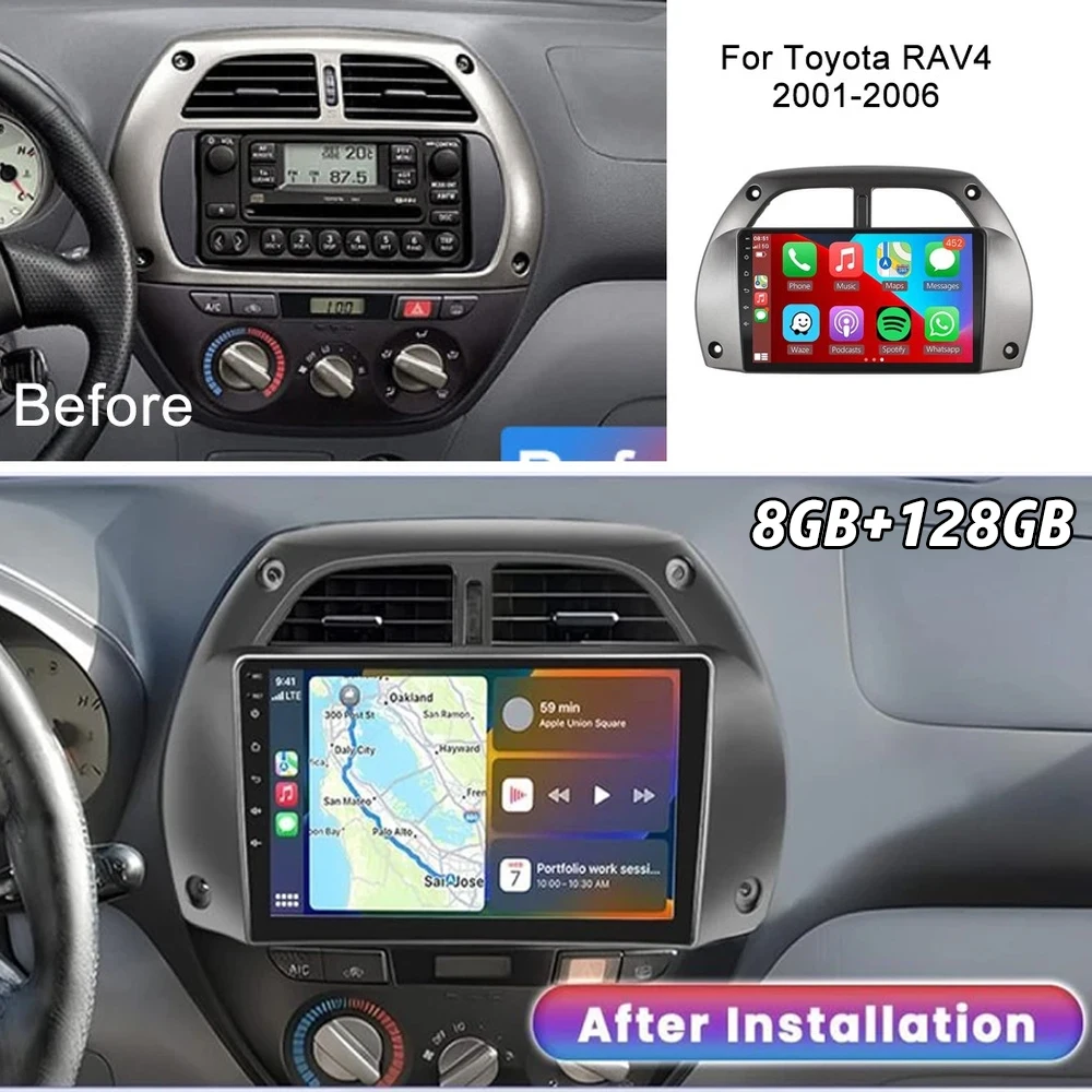 Android 15 Carplay Авто Авто Радио Мультимедийный Видеоплеер Навигация GPS для Toyota RAV4 2001 2002 2003 2004 2005 2006 WIFI + 4G
Android 15 Carplay Авто Авто Радио Мультимедийный Видеоплеер Навигация GPS для Toyota RAV4 2001 2002 2003 2004 2005 2006 WIFI + 4G