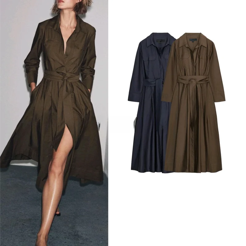 Ele Long Silk irt Dr Женский осенний новый пояс с узлом Повседневный Sle Полиэфирное волокно Long Sve Dr
Ele Long Silk irt Dr Женский осенний новый пояс с узлом Повседневный Sle Полиэфирное волокно Long Sve Dr