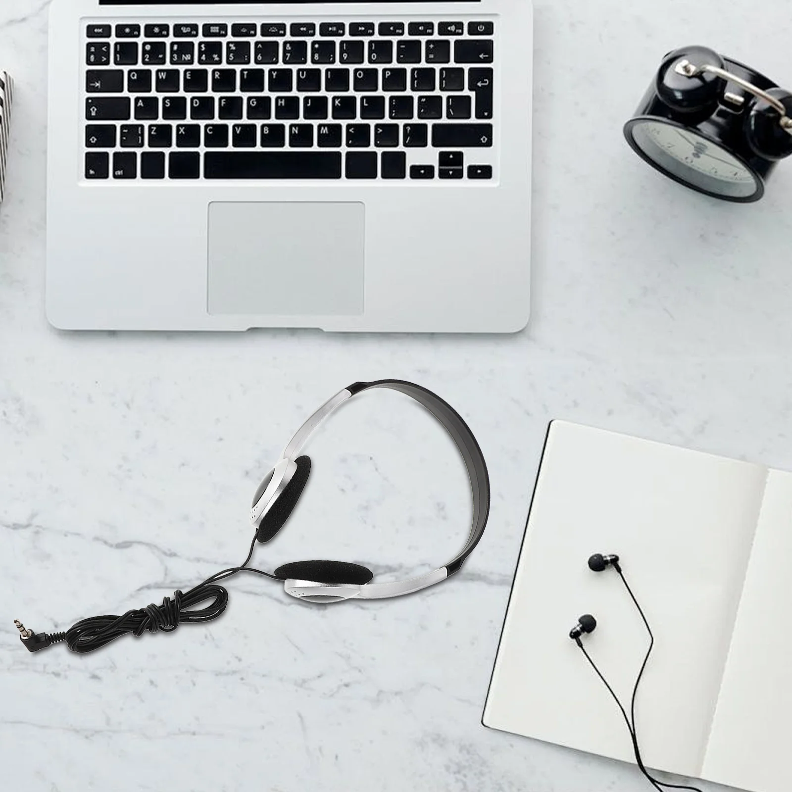 Silver Retro on Ear Headphones Wired for Computers Phones Tablets Comfortable Portable Student Travel Library Use
Silver Retro on Ear Headphones Wired for Computers Phones Tablets Comfortable Portable Student Travel Library Use