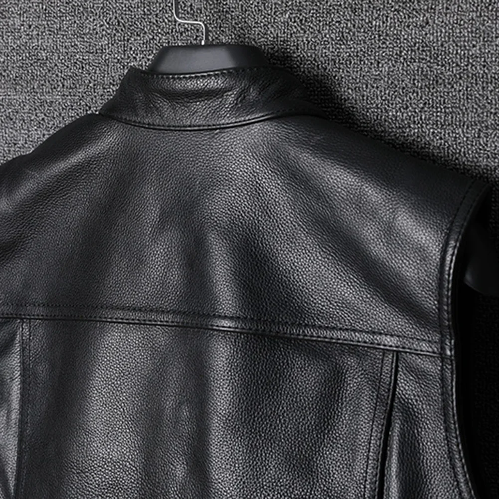 Men's Oversized Faux Leather Waistcoat Sleeveless Stand Collar Button Pocket Club Biker Cut off Vest
Men's Oversized Faux Leather Waistcoat Sleeveless Stand Collar Button Pocket Club Biker Cut off Vest