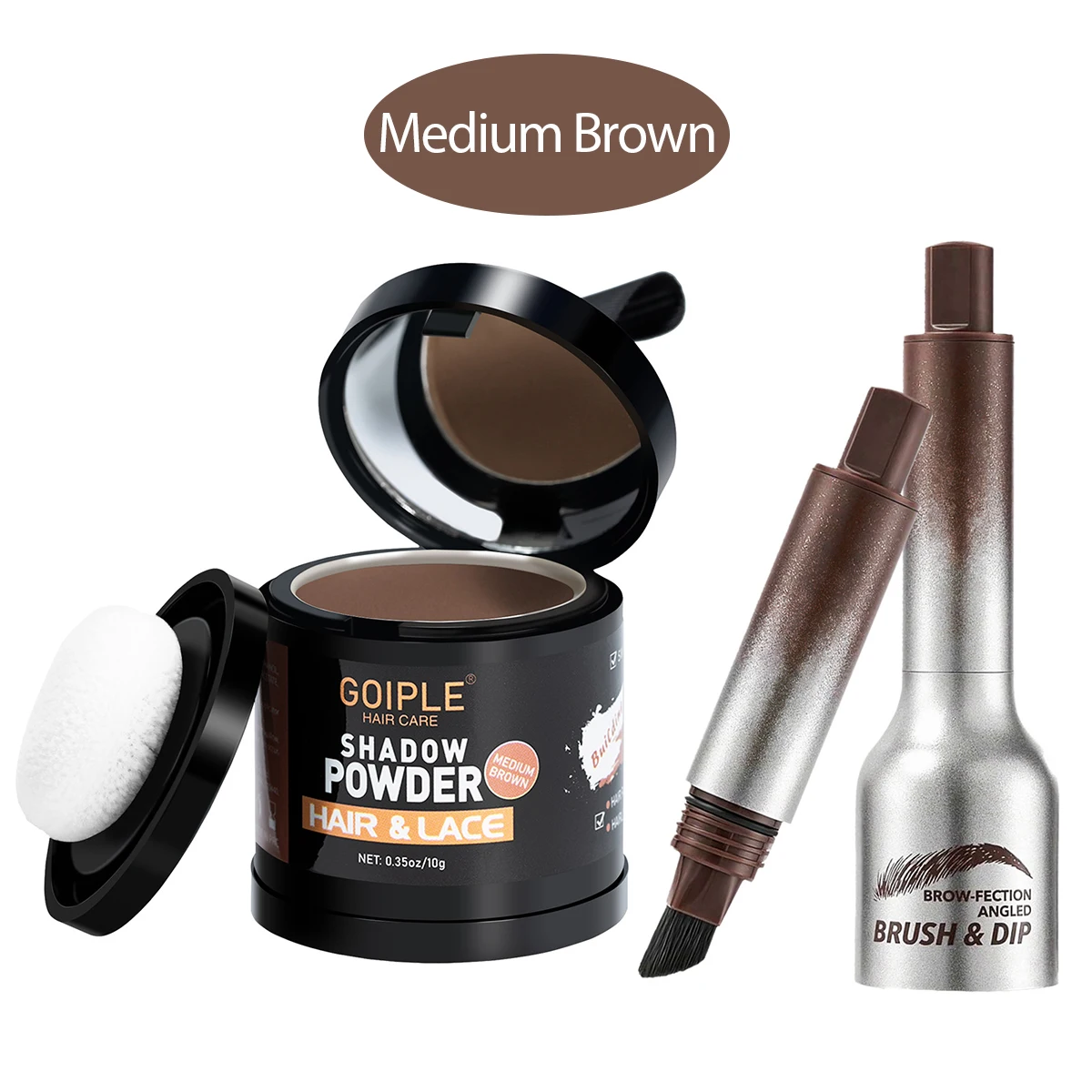 Shadow Powder for Cover Gray & Thinning Hair, Hairline Powder for Eyebrows, Beard, Forehead, Multipurpose Lash Brush
Shadow Powder for Cover Gray & Thinning Hair, Hairline Powder for Eyebrows, Beard, Forehead, Multipurpose Lash Brush