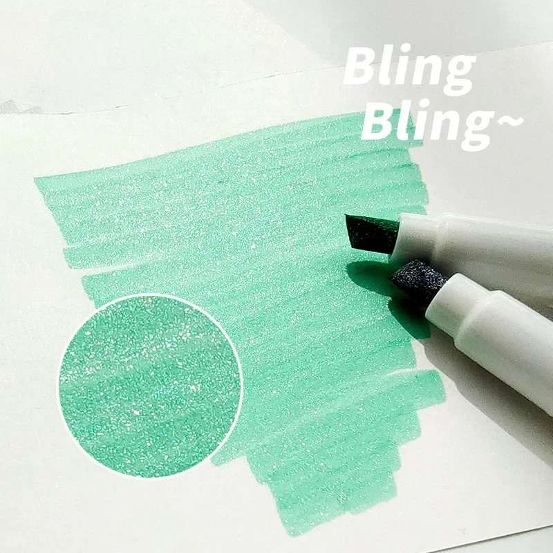 1pcs Pastel Color Glitter Marker Pen Bling Bling Highlighter Metallic Brush for Drawing Painting Art School A7203
1pcs Pastel Color Glitter Marker Pen Bling Bling Highlighter Metallic Brush for Drawing Painting Art School A7203