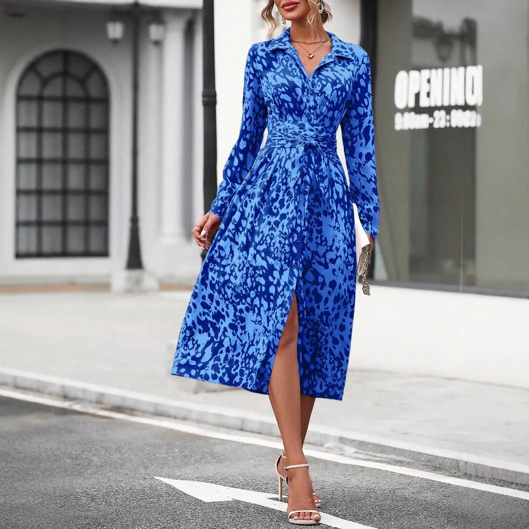 Autumn Elegant Women Maxi Shirt Dresses 2025 Vintage Ladies Long Sleeve Vestidos Casual Print Robe Lady Lace-up Party Dress
Autumn Elegant Women Maxi Shirt Dresses 2025 Vintage Ladies Long Sleeve Vestidos Casual Print Robe Lady Lace-up Party Dress
