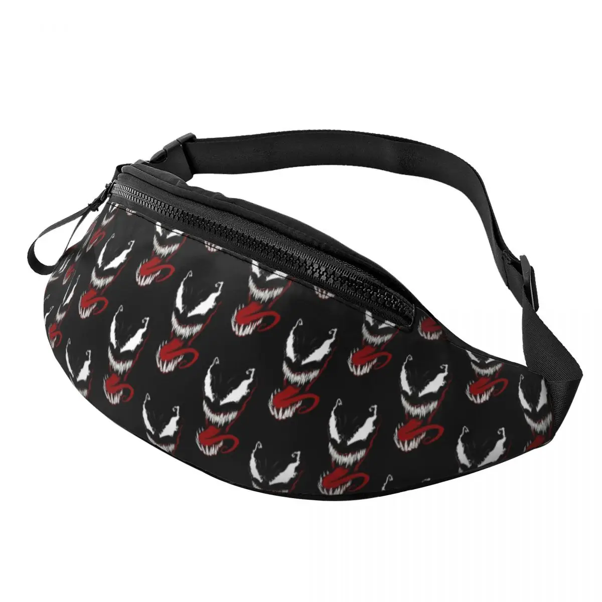 Custom Venom Tongue Fanny Pack Women Men Crossbody Waist Bag for Travel Hiking Phone Money Pouch
Custom Venom Tongue Fanny Pack Women Men Crossbody Waist Bag for Travel Hiking Phone Money Pouch