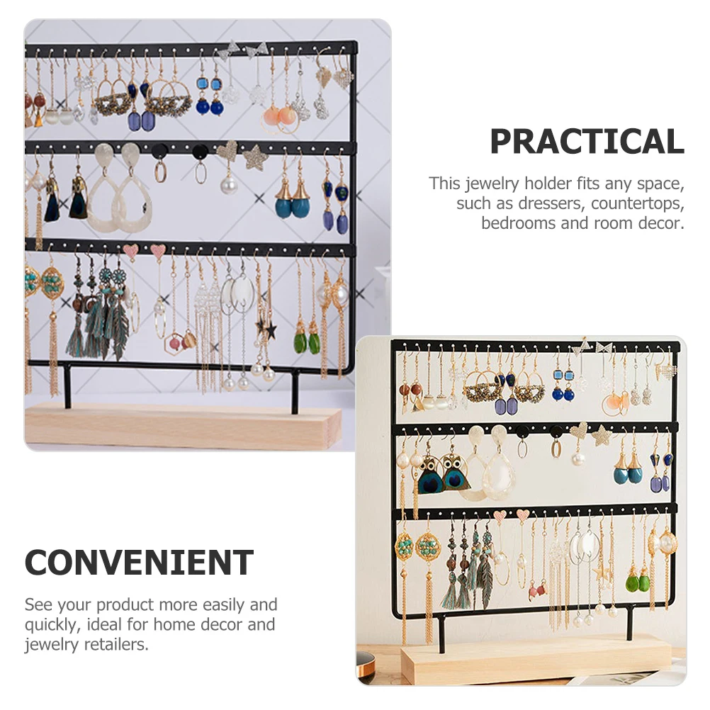 3 Tier Jewelry Display Rack Iron Stand for Earrings Necklaces Rings Bracelets Desktop Jewelry Storage Organizer Holder Compact
3 Tier Jewelry Display Rack Iron Stand for Earrings Necklaces Rings Bracelets Desktop Jewelry Storage Organizer Holder Compact