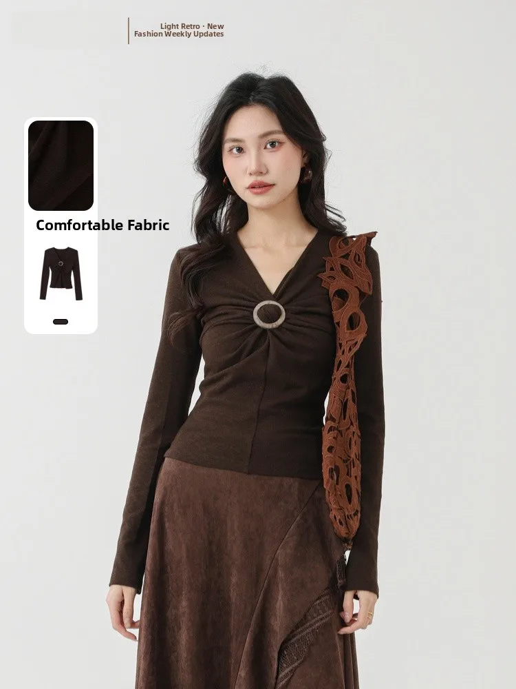 Ele V-Ne Knitwear Memory's Starting Point Spring 2026 New Design High-End Faion Women's Slim Fit Long Sve ort Le...
Ele V-Ne Knitwear Memory's Starting Point Spring 2026 New Design High-End Faion Women's Slim Fit Long Sve ort Le...