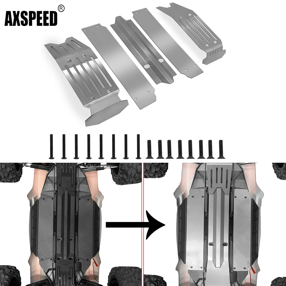 AXSPEED металлическое стальное шасси, защитная пластина для 1/5 радиоуправляемого багги X-MAXX, детали для обновления грузовика
AXSPEED металлическое стальное шасси, защитная пластина для 1/5 радиоуправляемого багги X-MAXX, детали для обновления грузовика