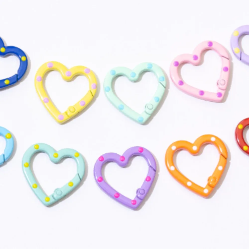JMCARCOOL Metal Heart Spring Clasp Openable Love Shaped Carabiner Keychain Clips Hook Jewelry Buckles Connector Lobster Clasp
JMCARCOOL Metal Heart Spring Clasp Openable Love Shaped Carabiner Keychain Clips Hook Jewelry Buckles Connector Lobster Clasp