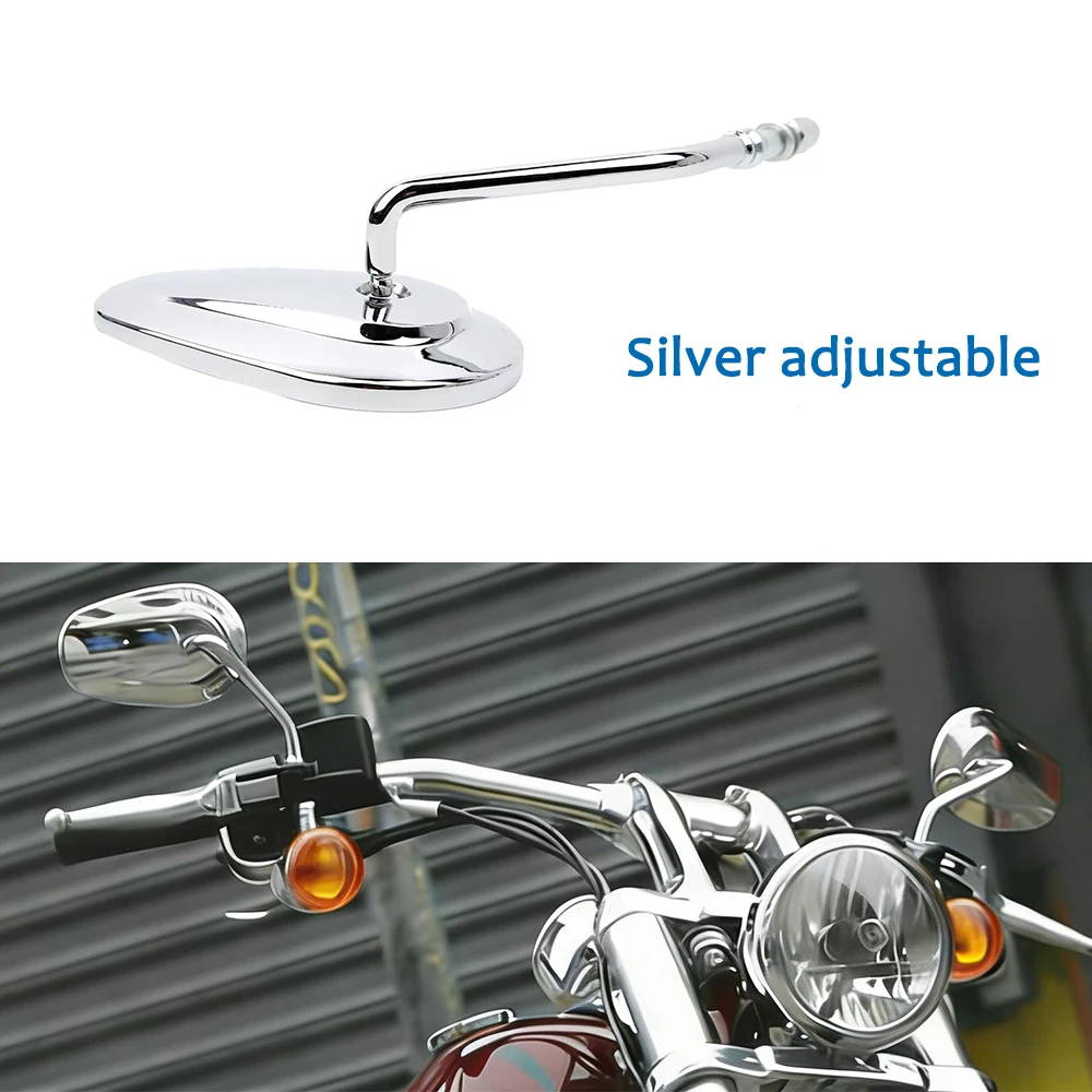 HD Motorcycle Rearview Mirror Fit for Harley Sportster/Dyna Glide/Softail/Road King/Electra Glide 1982-2023,1 Pair Silver/Black
HD Motorcycle Rearview Mirror Fit for Harley Sportster/Dyna Glide/Softail/Road King/Electra Glide 1982-2023,1 Pair Silver/Black